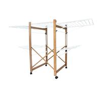 KITCHEN MOVE USHUAIA Multifunctional Clothes Airer 32 m Max Wood Colour Large Capacity