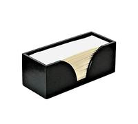 Kitchen Noble Multifold Paper Towel Dispenser - Black Bamboo Wood - For Multifold, Trifold & Z Fold Hand Napkins - Folded Size 9.7" x 3.7" Or Smaller