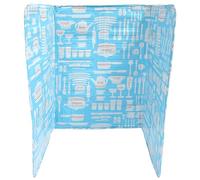 Kitchen Oil Baffle Plate with Foldable Panels and Wrapped Edge | Aluminum Foil, Splash Guard and Non-stick Surface, for Kitchen Walls and Pans