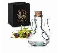 Kitchen Oil Bottle 250 ml | Non-Drip Glass | Vinegar Glass Oil Dispenser Stain-Resistant: Semi-artisanal Oil Bottle Refillable | Glass Oil Bottle | Oils for Kitchen