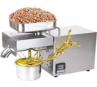 Kitchen Oil Press Machine Electric Automatic Oil Press Extractor Organic Oil Expeller For Avocado Coconut Olive Flax Peanut Castor Hemp Perilla Seed Canola Sesame Commercial Grade1500W