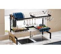 Kitchen Organization and Storage Solutions:Toque Wall Mounted Pot and Pan Rack with 12 Hooks
