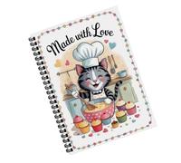 Kitchen Organization Notebook Meal Planner Features Weekly Meal Charts Tearable Grocery Lists Page Turning Compatibility Coil Bounded Recipe Journal