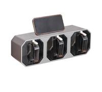 Kitchen Organizer - 12 Jar Wall Shelf Clear Self Adhesive Seasoning | Space Saving Storage with Salt Spoon Holder, P