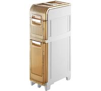 Kitchen Organizer Small Bathroom Storage Cabinet For Small Spaces, Slim Rolling Storage Cart, 3/4/5-Tier Shelving Unit Utility Cart With Wheels For Bathroom Bedroom Kitch,Third Floor,21cm(8.26in)