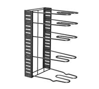 Kitchen Organizers Expandable Cookware Rack with Hook Adjustable Cabinet Storage Shelf for Pots Pans Utensils Pots Lid Holder