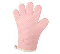 Kitchen Oven Gloves, Silicone and Cotton Double-Layer Heat Resistant Oven Mitts, Grill Gloves, Perfect for Baking and Grilling