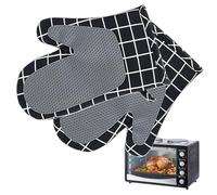 Kitchen Oven Mitts | Non Slip 1 Pair Anti Scald Gloves - Oven Gloves Set - for Kitchen Baking Daily Cooking Routine Home Grilling Safety
