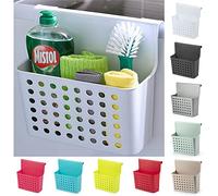Kitchen Over Cabinet Door Hanging Trash Bin | Small Hanging Waste Basket & Organizer Box for Food Scraps | Portable Reusable Plastic Bin for Kitchen, Bathroom, Toilet