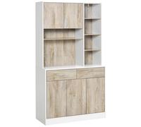 Kitchen Pantry Buffet Server Cabinet Sideboard, Bookcase Drawers 100x39x180cm