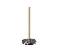 Kitchen Paper Holder, Stainless Steel Kitchen Roll Holder Champagne Gold with Black Marble Base, Paper Towel Stand 36 cm x 15 cm Diameter (Champagne Gold)