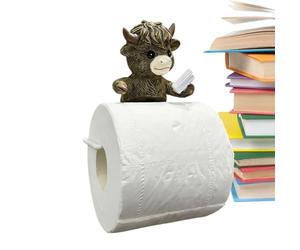 Kitchen Paper Holder with Animal Pattern, Rustic Wall Decoration - Animal Kitchen Decoration, for Bathroom Home Toilet Dressing Table Wardrobe Pantry Laundry Cabin