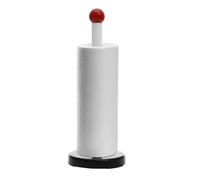 Kitchen Paper Towel Holder for Countertop Wood Free Standing Decorative Paper Towel Dispenser Black Red Nonslip Kitchen Roll Holder