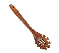 Kitchen Pasta Spoon - Wooden Noodle Spoon, Long Handle Server | 12.6 Inch Wooden Ladle, Stirring A Kitchen Utensil In The Oven, Hanging Hole Design, Birthday Of Co