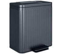 Kitchen Pedal Bin 40L Double Soft Close Lid Dual Compartment Waste Recycling