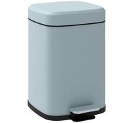 HOMCOM 12 Litre Pedal Bin Kitchen Rubbish Bin Soft-Close Lid Light Green