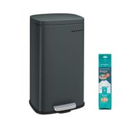 Kitchen Pedal Rubbish Bin, Smoky Grey