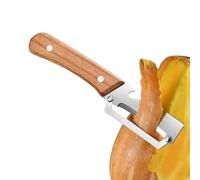 Kitchen Peeler, Cooking Peeler and Bottle Opener with Wooden Handle, Precision Carrot Cutter, for Carrots, Pumpkin, Cucumbers, Kitchen, Household, Cooking, Tomatoes and Potatoes