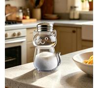 Kitchen Pepper Shaker | Stainless Steel Lid Cooking Gadget | Salt Pepper Shaker Dispenser Cat-Shaped - for Steak Frying Barbecue Salad Meat Roasting Picnic Beach Backyard