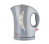 Kitchen Perfected 2000W 1.7L Electric Cordless Kettle - Dual Water Level Windows with Cup Indicators - Washable Filter - On/Off Indicator Light -Automatic Safety Shut-Off - E1524GR - Anthracite Grey