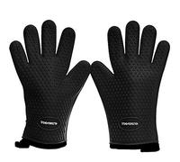 KITCHEN PERFECTION Silicone Smoker Oven Gloves -Extreme Heat Resistant BBQ Gloves -Handle Hot Food Right on Your Smoker Grill Fryer Pit|Waterproof Oven Mitts Grill Gloves |Superior Value Set+3 Bonuses