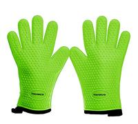 KITCHEN PERFECTION Silicone Smoker Oven Gloves -Extreme Heat Resistant BBQ Gloves-Handle Hot Food Right on Your Grill Fryer&Pit|Waterproof Grilling Cooking Baking Mitts |Superior Value Set +2 Bonuses