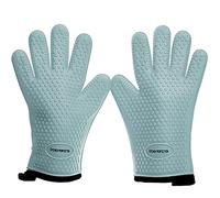 KITCHEN PERFECTION Silicone Smoker Oven Gloves -Extreme Heat Resistant BBQ Gloves-Handle Hot Food Right on Your Grill Fryer & Pit |Waterproof Grilling Cooking Oven Mitts |Superior Value Set +3 Bonuses