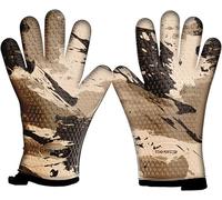 Kitchen perfection XL Silicone Smoker Oven Gloves-Extreme Heat Resistant BBQ Gloves-Handle Hot Food Right on Your Grill Fryer&Pit|Waterproof Grilling Cooking Baking Mitts|Superior Value Set+3 Bonuses