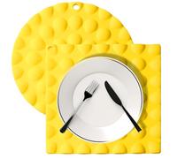 Kitchen Placemat - Silicone Heat-Proof Placemat - Non-Slip Place Mats for Dining Table | for Home Dormitory Hotel Apartment Rental Bakeries Cafe