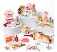 Kitchen Play Set 100+ Pieces for Ages 3+ - Pretend Cooking Toy Set