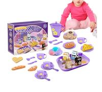 Kitchen Play Set for - 33 Piece Mini Safety Tea Party Fun Set | Complete Kitchen for Birthday Christmas New Year Easter Home Indoor Boys Girls