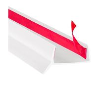 Kitchen Plinth Sealing Strip, Door Sealing Strip, Flexible Skirting Board for 15 mm /16 mm /17 mm, Self-Adhesive Kitchen Kickboard, Rubber Sealing Strip for Bathroom and Kitchen White 137.8in