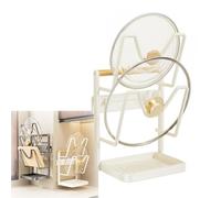 Kitchen Pot Lid Storage Rack with Drip Tray, Pot Lid Organizer While Cooking for Countertop, Stable Lids Holder with Spoon Rest, Chopping Board and Utensil Holders(Wall-mounted - White - 2 layers)