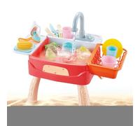 Kitchen Pretend Sink, Children Play Toy, Water Cycle System with Easy Use, Educational Sink Toy for Preschool and , Play Kitchen Accessory with Safe Material, Water for Boys and Girls