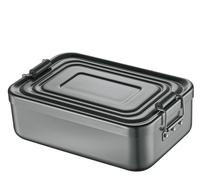 Kitchen Pro Lunchbox Large Aluminum in the color anthracite 23x15x7cm