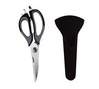 Kitchen Professional Scissors, Stainless Steel Multifunction Food Scissors Bottle Opener Detachable Cooking Shears for Meats, Herbs, Poultry Bones, Fish Scale, Vegetables, BBQ (Black)