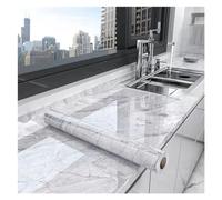 Kitchen Protector 40cm Marble Kitchen Oil-Proof Film Stove Waterproof Self-Adhesive Wallpaper Countertop Cabinet Renovation Tile Wall Stickers(9,40cmX20m)