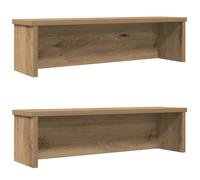 Kitchen rack Artisan oak 50x15x16 cm Engineered wood Stackable Shelf Countertop