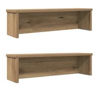 Kitchen Rack Artisan Oak Engineered Wood 60x15x16cm Stackable Countertop Shelf