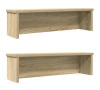 Kitchen rack Sonoma oak 60x15x16 cm Engineered wood Stackable Organizer Set of 2