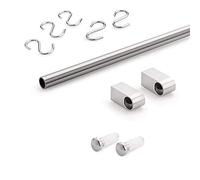 Kitchen Rail Set Polished Chrome