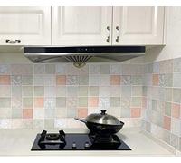 Kitchen Range Hood Oil-Proof Sticker Thickened Stove top high Temperature Resistant Waterproof Moisture-Proof Wall Sticker-AA,w60cmx H500cm