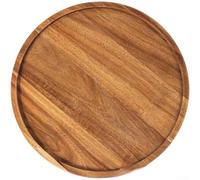 Kitchen Ready Acacia Wood Cutting Board with Double Sided Functionality Pre Treated for Use Features a Streamlined Shape and Natural Wood Grain (29 * 29 * 1.5cm)