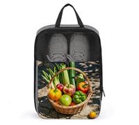 Kitchen Restaurant Shoe Bag Travel Shoe Organizer Water-Resistant Shoe Pouch with Zipper Sneaker Dust Bag, gray, One Size, Modern