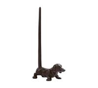 Kitchen Roll Holder, Cast Iron Puppy Paper Towel Holder with Four Support Feet, Classic Free-Standing Toilet Rolls Organizer, for Apartments, Hotel, Black, Height 31 cm