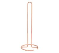 Kitchen Roll Holder Free Standing, Paper Towel Holder Countertop Rose Gold Kitchen Towel Holders Non Slip Kitchen Tissue Holder Stand for Standard and Large Sized Rolls