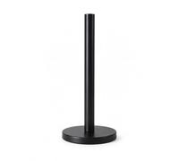 Kitchen Roll Holder Freestanding, Stainless Steel Paper Towel Stand with Stable Round Base, Countertop Tissue Roll Dispenser, Matt Black, 31.8cm Height x 15cm Base Pack of 1