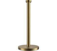 Kitchen Roll Holder Pole | Heavy Duty Kitchen Towel Stand, Worktop Paper Holder Brass Finish Gold Colour Steel | Free Standing Stick Paper Stand with Weighted Base