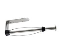 Kitchen Roll Holder Under Cabinet, One-handed Tearing Paper Towel Holder with Damping System, Stainless Steel Kitchen Roll Holder (Silver)