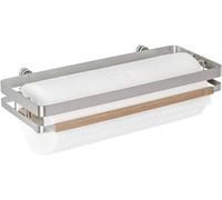 Kitchen Roll Holder - Wall Towel Holder, Metal, 31.5 x 4 x 13 cm, Silver